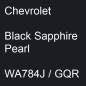 Preview: Chevrolet, Black Sapphire Pearl, WA784J / GQR.